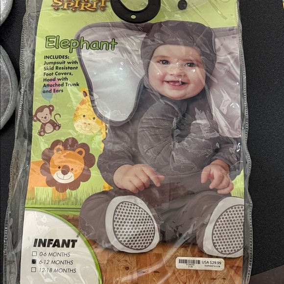 Spirit Other - Spirit Elephant Infant Costume - Gray